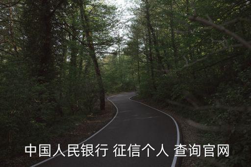 中國人民銀行征信查詢