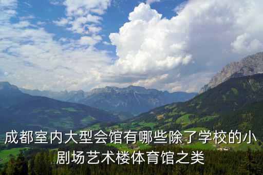 成都室內大型會館有哪些除了學校的小劇場藝術樓體育館之類