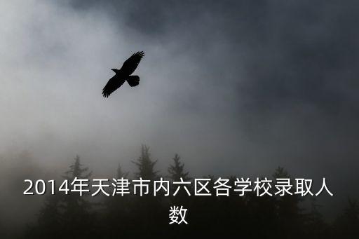 2014年天津市內六區各學校錄取人數