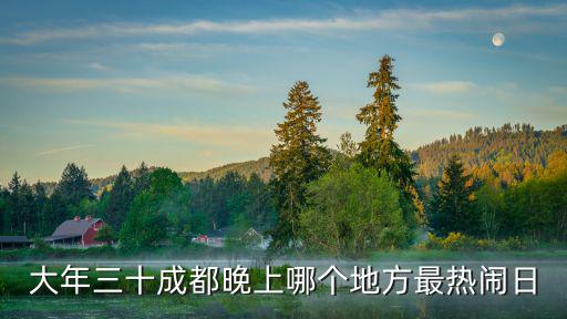 大年三十成都晚上哪個地方最熱鬧日