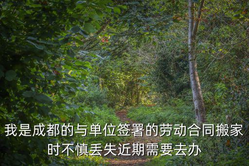 我是成都的與單位簽署的勞動(dòng)合同搬家時(shí)不慎丟失近期需要去辦