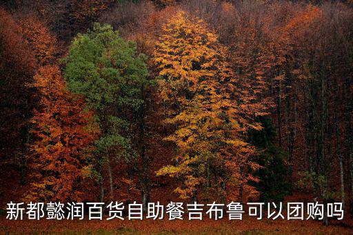 新都懿潤百貨自助餐吉布魯可以團購嗎