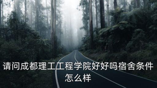 請問成都理工工程學院好好嗎宿舍條件怎么樣