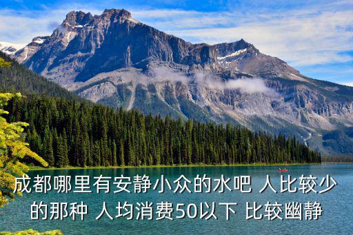 成都哪里有安靜小眾的水吧 人比較少的那種 人均消費(fèi)50以下 比較幽靜