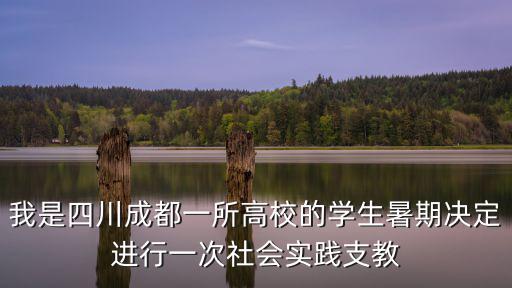 我是四川成都一所高校的學生暑期決定進行一次社會實踐支教