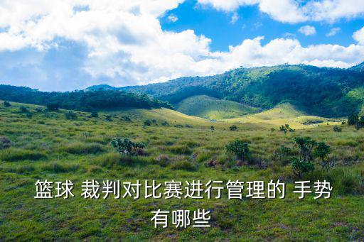 籃球裁判手勢,我國男子籃球裁判手勢要點提醒大家注意!