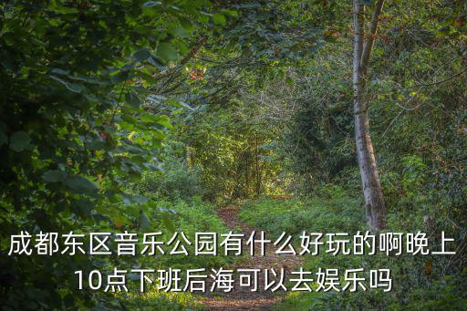 成都東區音樂公園有什么好玩的啊晚上10點下班后海可以去娛樂嗎