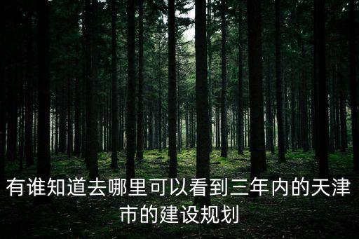 天津市計(jì)劃局，把為了計(jì)劃局