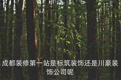 成都裝修第一站是標筑裝飾還是川豪裝飾公司呢