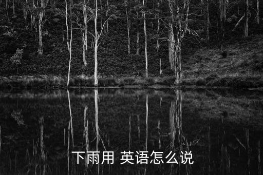 下雨英語怎么說,雨季定義:電子流從空中降落