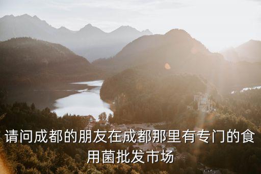 請問成都的朋友在成都那里有專門的食用菌批發(fā)市場