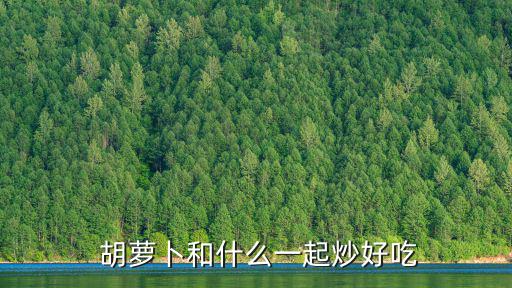  胡蘿卜和什么一起炒好吃