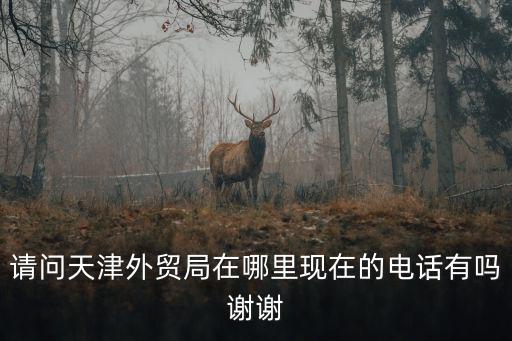 請問天津外貿局在哪里現在的電話有嗎謝謝