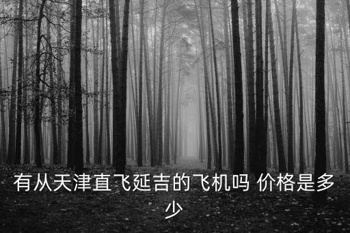 有從天津直飛延吉的飛機嗎 價格是多少
