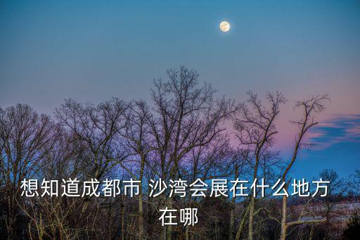想知道成都市 沙灣會展在什么地方 在哪