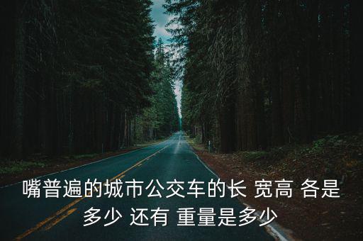 嘴普遍的城市公交車的長 寬高 各是多少 還有 重量是多少