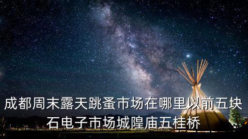 成都周末露天跳蚤市場在哪里以前五塊石電子市場城隍廟五桂橋