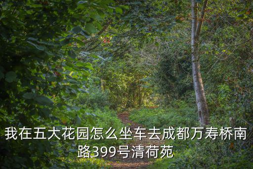 我在五大花園怎么坐車去成都萬壽橋南路399號清荷苑
