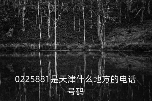 天津市上門靜電電話，0225881是天津什么地方的電話號碼