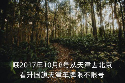 哦2017年10月8號從天津去北京看升國旗天津車牌限不限號