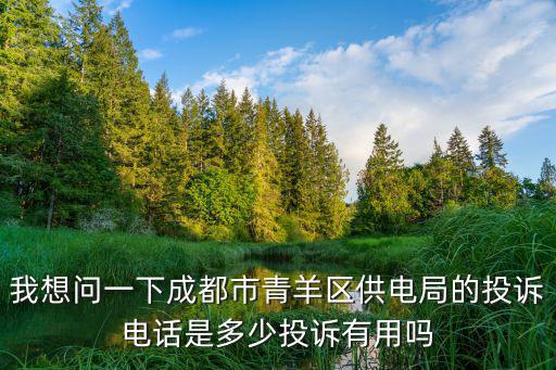 我想問一下成都市青羊區(qū)供電局的投訴電話是多少投訴有用嗎