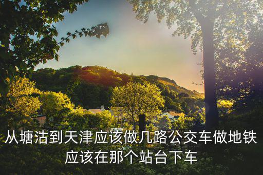 從塘沽到天津應(yīng)該做幾路公交車做地鐵應(yīng)該在那個(gè)站臺下車