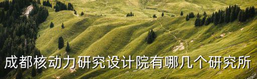 成都核動(dòng)力研究設(shè)計(jì)院有哪幾個(gè)研究所