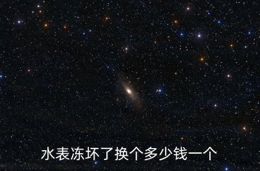 水表凍壞了換個多少錢一個