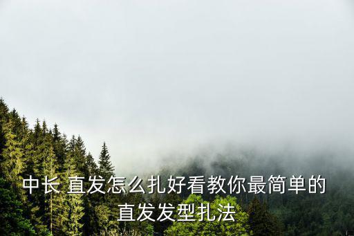 中長 直發怎么扎好看教你最簡單的 直發發型扎法