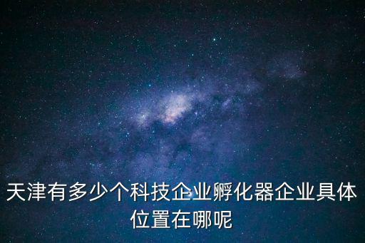 天津有多少個科技企業(yè)孵化器企業(yè)具體位置在哪呢