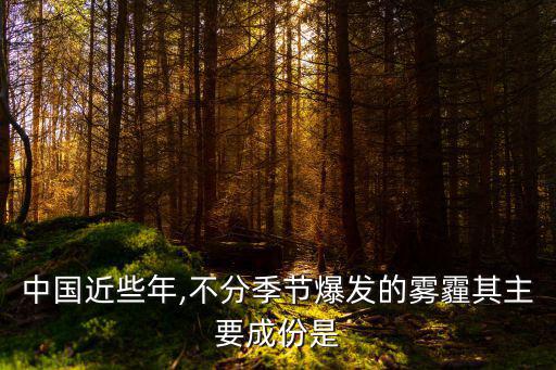 中國霧霾,霧霾危害:持續霧霾的原因