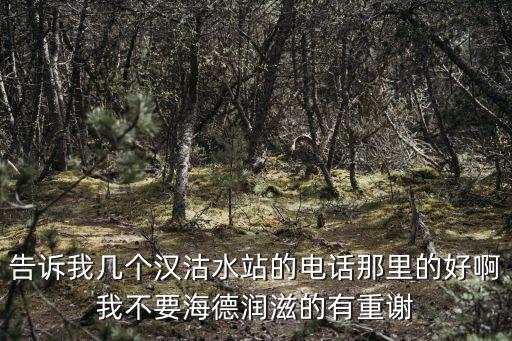 告訴我?guī)讉€(gè)漢沽水站的電話那里的好啊我不要海德潤(rùn)滋的有重謝