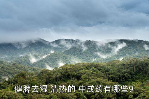 清熱祛濕的中成藥