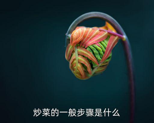 炒菜的一般步驟是什么