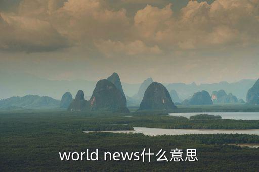 world news什么意思