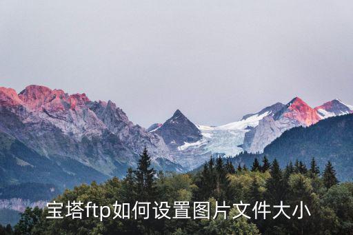 寶塔ftp如何設(shè)置圖片文件大小