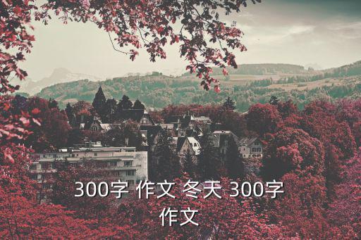  300字 作文 冬天 300字 作文