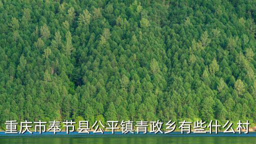 重慶市奉節縣公平鎮青政鄉有些什么村