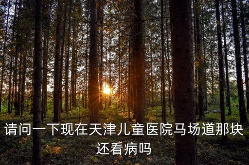 請問一下現在天津兒童醫院馬場道那塊還看病嗎