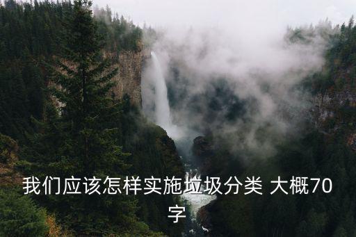 我們應(yīng)該怎樣實(shí)施垃圾分類(lèi) 大概70字