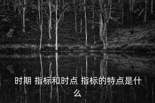  時(shí)期 指標(biāo)和時(shí)點(diǎn) 指標(biāo)的特點(diǎn)是什么