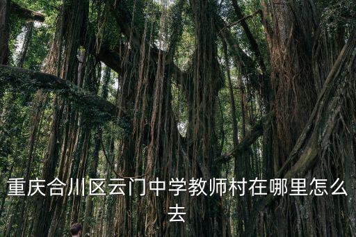 重慶合川區云門中學教師村在哪里怎么去