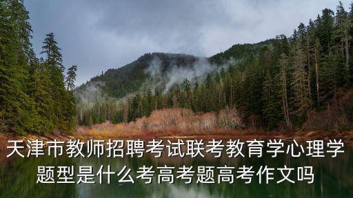 天津市教師招聘考試聯考教育學心理學題型是什么考高考題高考作文嗎