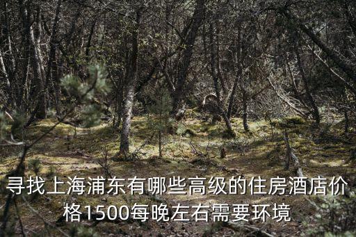 上海浦東酒店價(jià)格，尋找上海浦東有哪些高級(jí)的住房酒店價(jià)格1500每晚左右需要環(huán)境