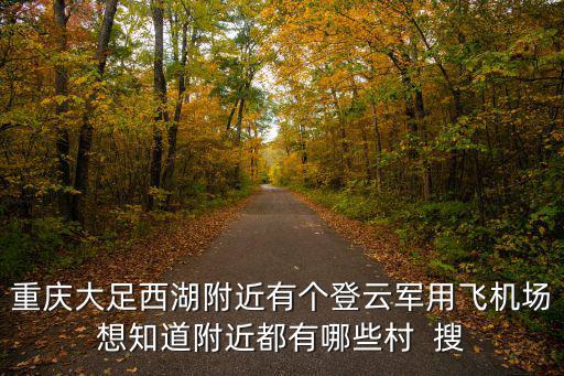 重慶大足西湖附近有個(gè)登云軍用飛機(jī)場(chǎng)想知道附近都有哪些村  搜