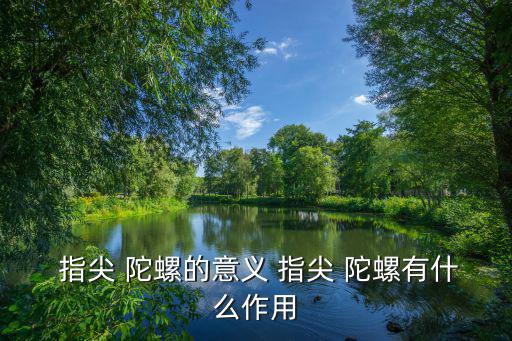  指尖 陀螺的意義 指尖 陀螺有什么作用