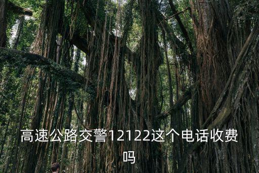 高速公路交警12122這個電話收費嗎