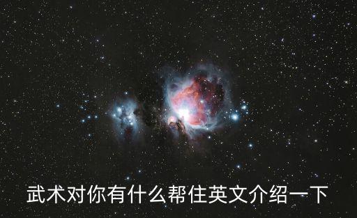 武術的英文，武術對你有什么幫住英文介紹一下