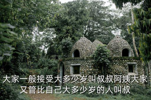 大家一般接受大多少歲叫叔叔阿姨大家又管比自己大多少歲的人叫叔