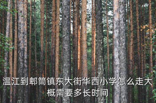 成都市郫筒鎮小學怎么進，溫江到郫筒鎮東大街華西小學怎么走大概需要多長時間